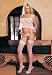 2PC Sheer Ruffle Trim Cami-Babydoll With Thin Satin Bows and Matching Full Back Ruffle Panty