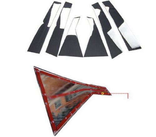 Auto Part Stainless steel Chrome Window Molding sill Lines Set Fit For 2013 Hyundai Santa Fe ix45