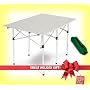 EARTH 6-PERSON DELUXE ROLL UP TABLE -- FREE XMAS GIFT WRAP -- w/ Roll up Design -- EXTRA LARGE Size -- STRONGER Anodized Aluminum Frame -- CONVENIENT Roll up Design with Carry Bag -- FAST Set Up