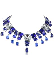 Noir Jewelry Chrysler Waterfall Necklace, 17"