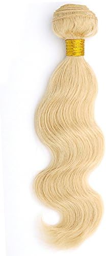 Crazy Queen Brazilian 100% Human Hair Weft Extension Remy Body Wave Silky Light Blond Virgin Hairpieces 613# 26"
