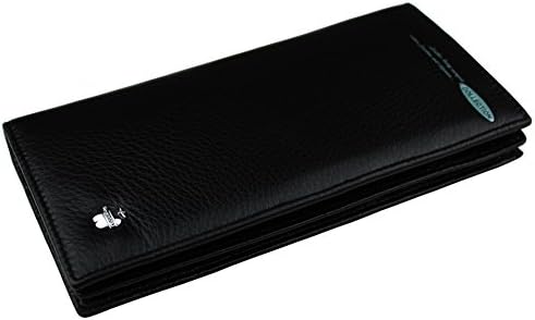 Tianzhiju Men's Classical Business Bifold Money Wallet 8838-3 Long Black