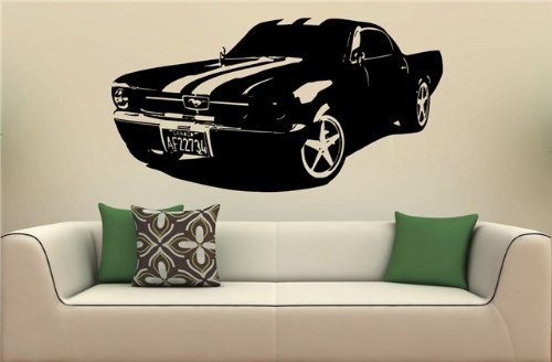 Wall Mural Decal Sticker Car Ford Mustang 1969 
