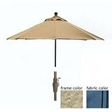 Casual Creations 9 Ft Saddle Market Umbrella With Extension With S...