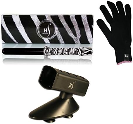 Herstyler Grande G25 Animal Curling Iron 25mm with free Black Iron Holder (Classic Zebra)