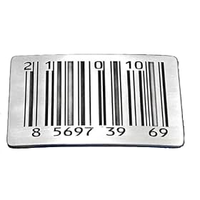 Z140 BAR CODE BELT BUCKLE BARCODE