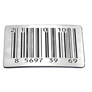 Z140 BAR CODE BELT BUCKLE BARCODE