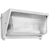 RAB WP3H250PSQW Pulse Start Metal Halide Large HID Wallpack with Glass Lens 250 Watts quad tap White