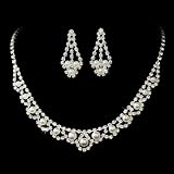 Bridal Wedding Jewelry Set Rhinestone Pearl Elegant Bridal Wedding Jewelry Set Rhinestone Pearl Elegant