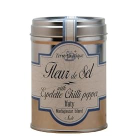 Terre Exotique Fleur De Sel From Madagascar with Chili Chillies Espelette Chili Pepper 3.2... by Terre Exotique
