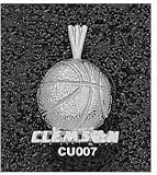 Clemson Tigers Clemson Basketball Pendant - Sterling Silver Jewelry