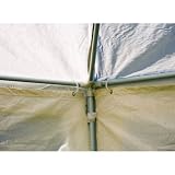 Pavillon 3 x 3 m, PE-Plane, Partyzelt weiß + 4 Seitenteile