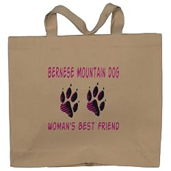BERNESE MOUNTAIN DOG WOMAN'S BEST FRIEND Totebag (Cotton Tote / Bag)