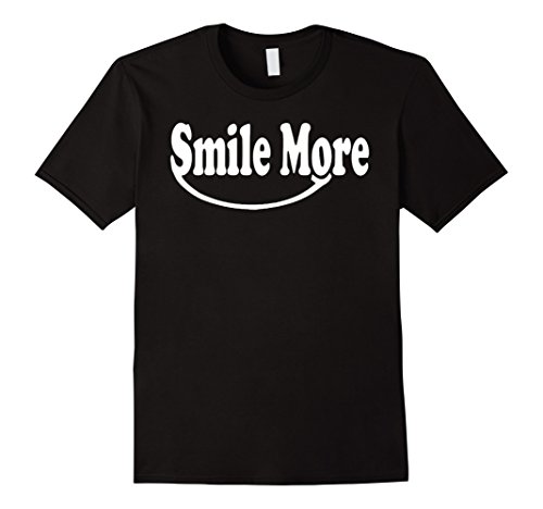 Men's Roman atwood smile more t-shirt Large Black