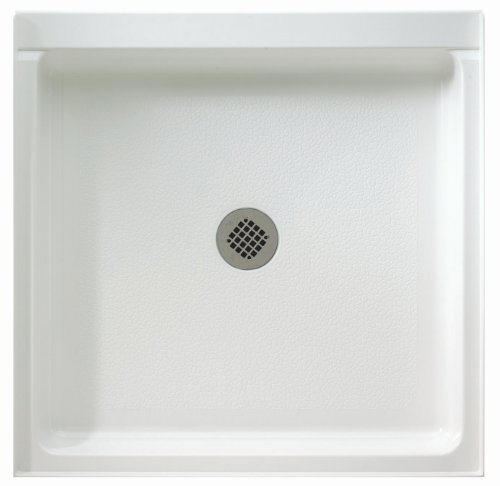 Swanstone R-4236-010 42-Inch by 36-Inch by 5-1/2-Inch Single Threshold Shower Floor, White Finish