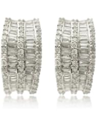 Diamond & 18k White Gold Earrings