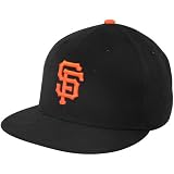 MLB New Era San Francisco Giants Youth Black Authentic 59FIFTY Fitted Hat (6 5/8)