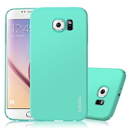 S6 Case, Galaxy S6 Case - Corner Full Protection Hard PC Plastic [2nd Generation] [Ultra Slim] [Shock-Absorption] [Anti-Scratch] Smooth Surface TURATA® Case for Samsung Galaxy S6 - Mint Green
