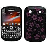 EMPIRE Black with Hot Pink Hawaiian Flowers Design Silicone Skin Case Cover ....