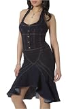 Baby Phat - Rinse Wash Halter Dress by Baby Phat