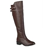 Brinley Co Women's Lexi WC Riding Boot, Brown, 7.5 M US