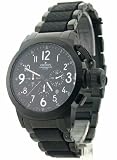 Mens Croton Steel Black Ip Case Chrono Date Watch CC311220BKBK
