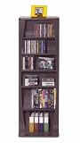 CD/DVD/VHS Espresso Finish Canoe Media Storage