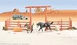 Breyer Stablemates Dude Ranch Play Set