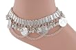 Silver Anklet with Bells, Swags and Coins