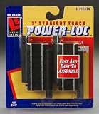Life-Like - 3 Straight Power Loc HO Black Roadbed - 21317