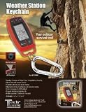 Weather Station Keychain Red