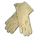 2-Button Shortie Gloves, Cuff Extends 2 Above the Wrist Bone in Black and Ivory