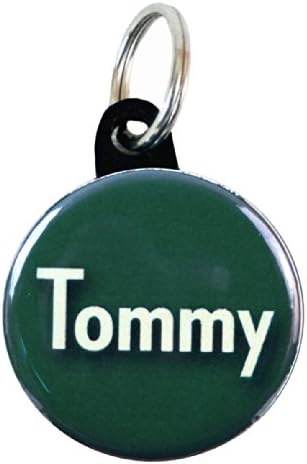 Henry the Buttonsmith Tommy Luggage Name Tag Set of 3, Forest Green