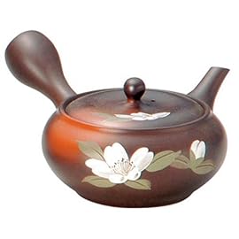常滑焼 春太窯変山吹山菜花のぞみ急須 F932