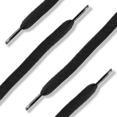 54" Black Athletic Shoelace for soccer shoes