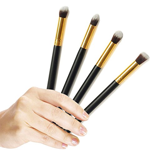 Professional 4pcs Eye Brushes Set Eyeshadow Blending Pencil Brush Make up Tool Cosmetic Makeup Eyeshadow Lip Eye Blush Foundation Power Brush Set Cosmetic Tool Kit