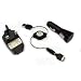 EASYi - OMNIA USB MAINS CAR PC RETRACTABLE COMBINATION TRAVEL CHARGER ADAPTER PACK S20 PIN FOR SAMSUNG OMNIA 8GB