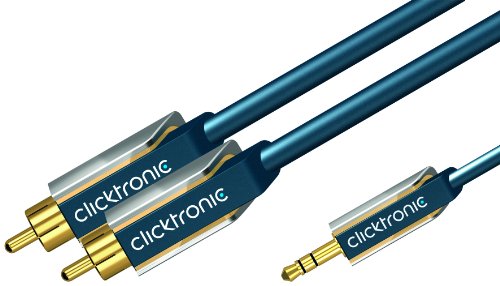 Clicktronic Advanced MP3 Adapterkabel (3.5mm Klinken-St./2x Cinch-St.) 5 m Preisvergleich