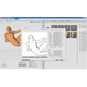 sketching in poser