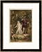 A Midsummer Night's Dream, Act IV Scene I: Bottom and Titania Framed Art Poster Print by Joseph Kronheim, 27x33 Image