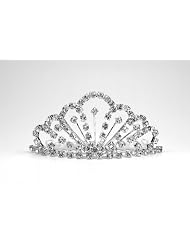 Princess Lily Diamond Tiara - Wedding Girl - Baby Girl & Toddler Tiara W. Comb by Little Celebrity