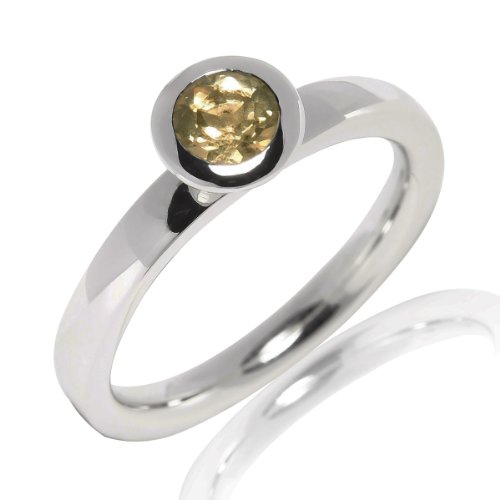 Pure Collection Damen-Ring Sterling Silber Citrin Gelb Gr.54 (17.2) 60709029 54 Preisvergleich