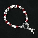 Alabama Crimson Tide Stretch Bead Bracelet NCAA College Athletics