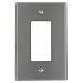 Leviton SO26 1-Gang Decora/GFCI Device Decora Wallplate, Device Mount, Stainless Steel