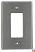 Leviton SO26 1-Gang Decora/GFCI Device Decora Wallplate, Device Mount, Stainless Steel