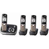 Panasonic KX-TG6534B DECT 6.0 PLUS Expandable Digital Cordless Answering System with 4 Handsets