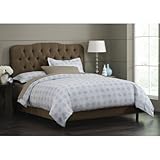 Tufted Arch Headboard in Khaki Size: Full