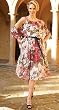BEADED FLORAL DRESS WITH WRAP- FINAL SALE!