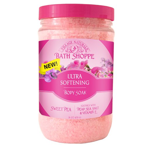 Village Naturals Bath Shoppe Sweet Pea Body Soak 31oz