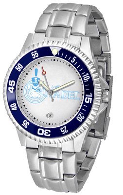 Citadel Bulldogs NCAA Mens Steel Bandwrist Watch